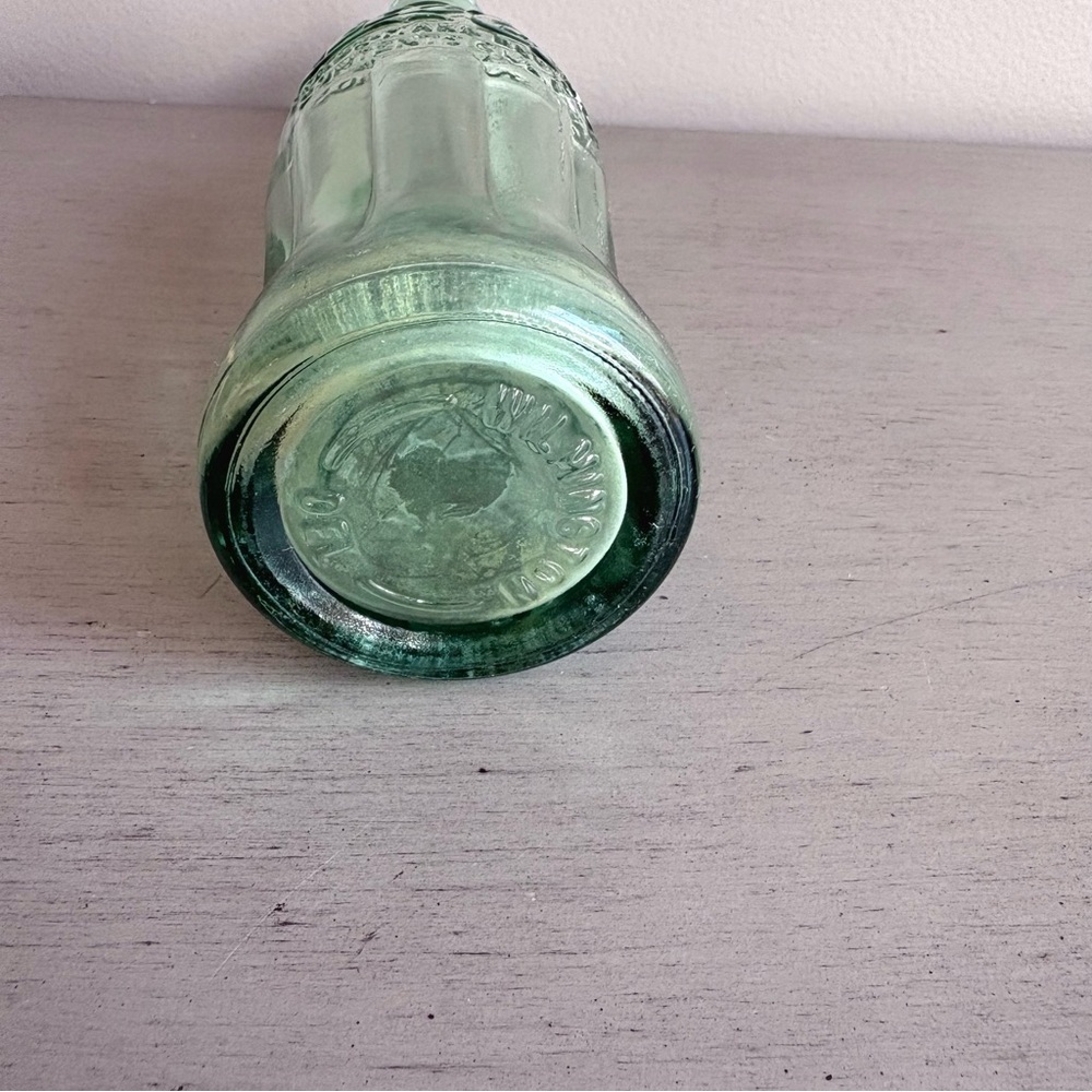 VTG Coca-Cola Coke Soda Light Green Embossed Glass Bottle Wilmington DE Retro - Picture 5 of 10